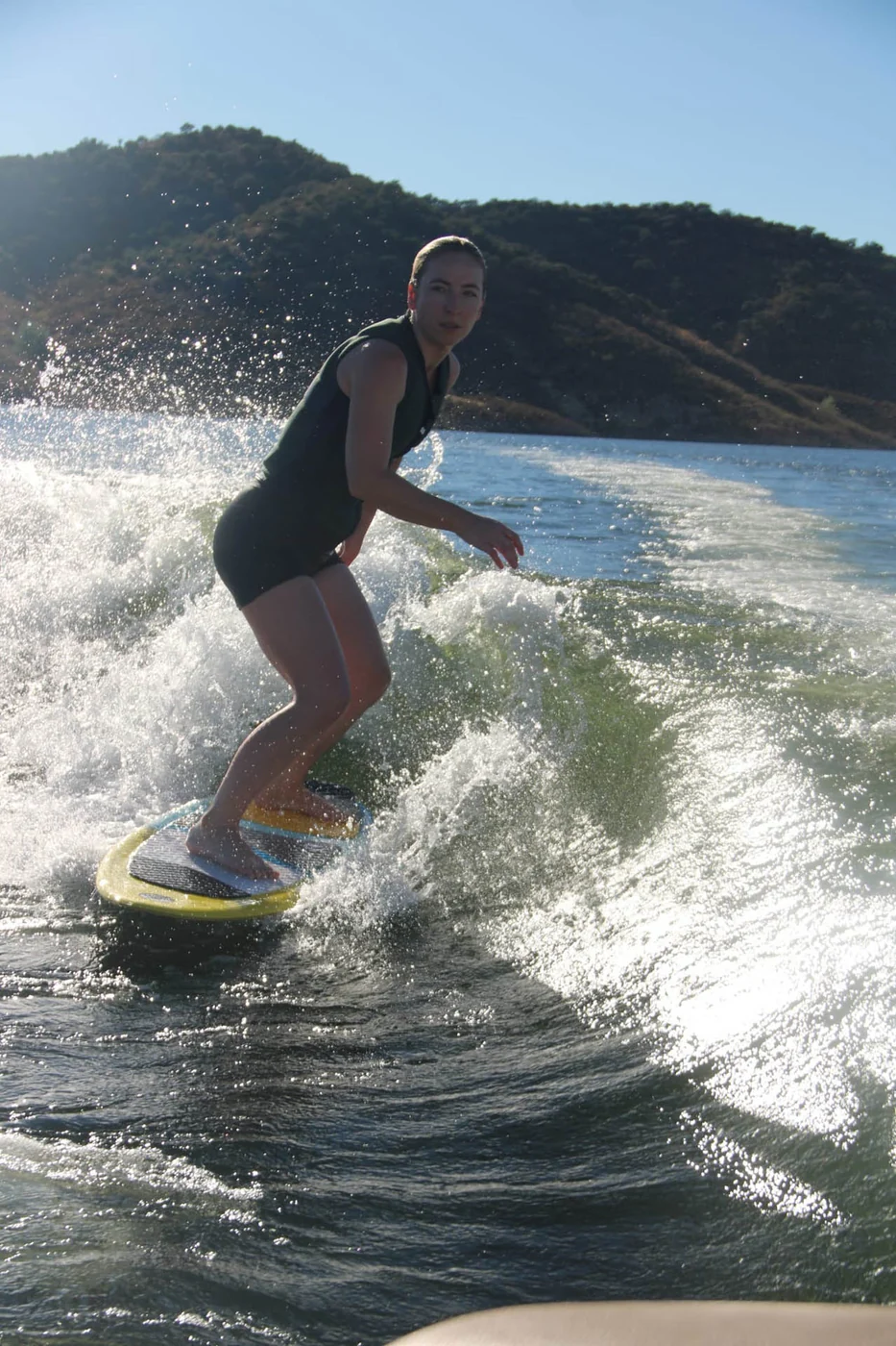 Wakesurfing at Xtreme Gene on La Breña reservoir
